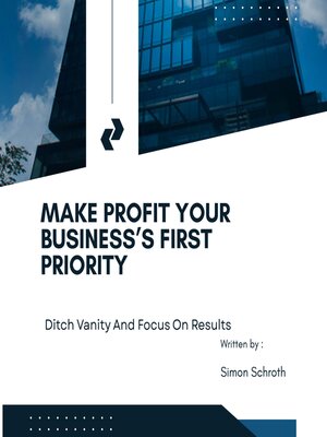 cover image of Make Profit Your Business's First Priority